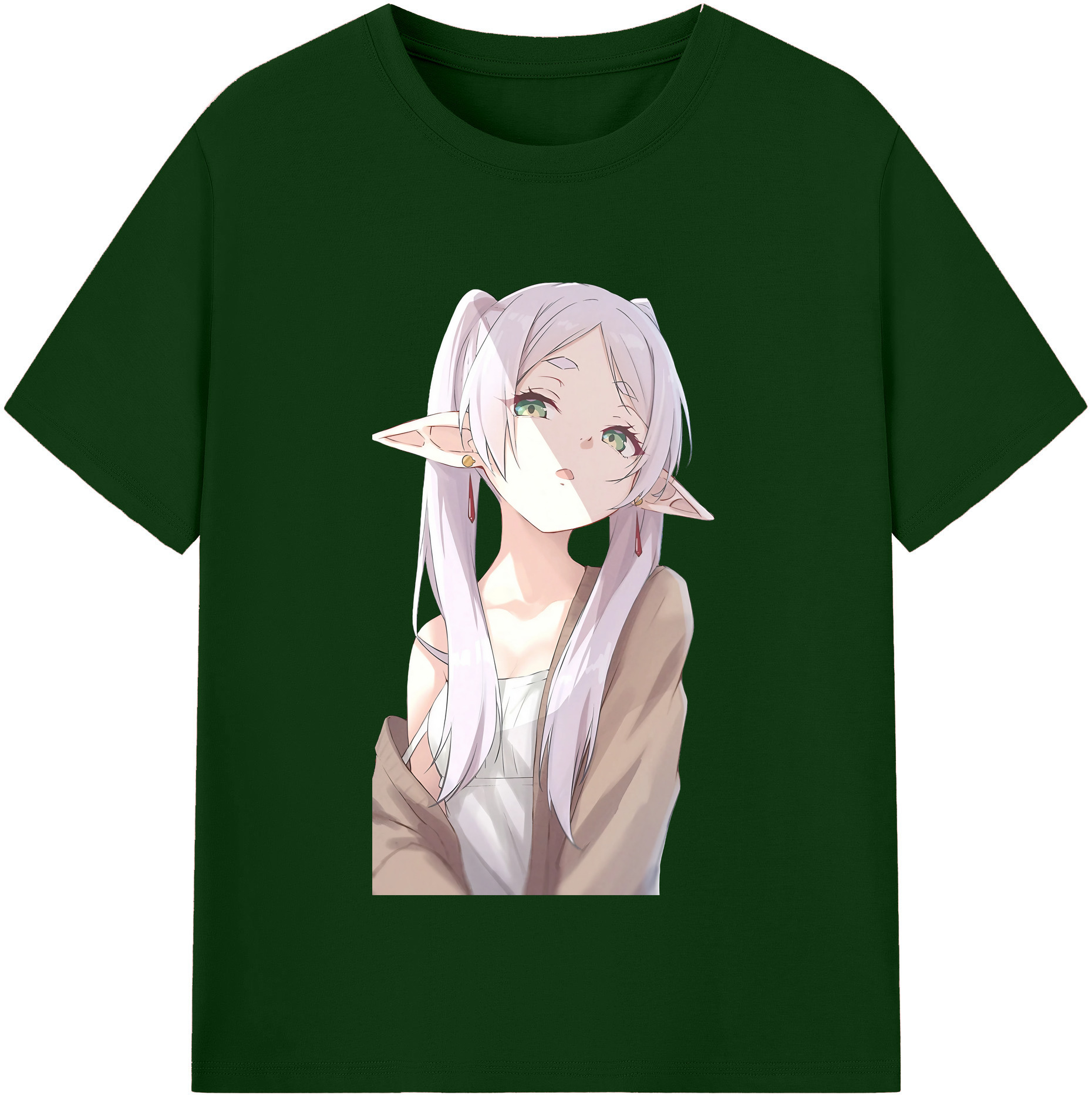 （画像用） 葬送のフリーレン Frieren 綿100％半袖Tシャツ（フロントプリント）